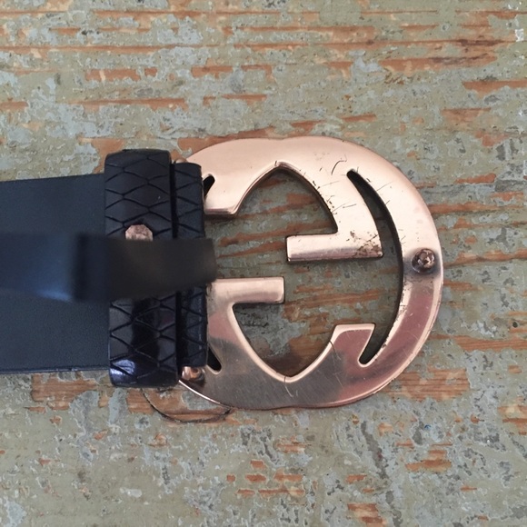 SOLD Gucci Purple Gold GG Leather Belt - Picture 6 of 8